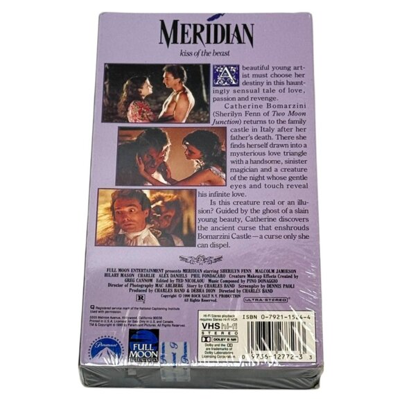 Meridian Kiss of the Beast Vintage VHS New Sealed Horror Romance - Picture 4 of 5